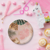 タイトル：ヴィンテージトロピカルエレガンス紙プレート ペーパープレート (パーティー)