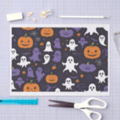 タイトル：不気味幽霊、カボチャ、スカルハロウィーン 薄葉紙 (クラフト)