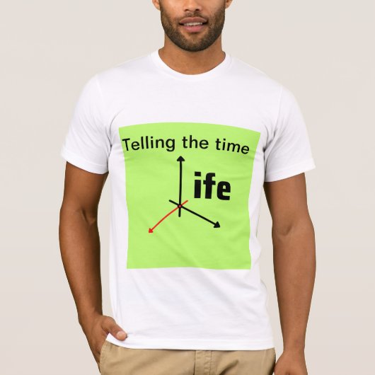 タイトル: 「人生を高める:時代を超越したデザイン Tシャツ (正面)