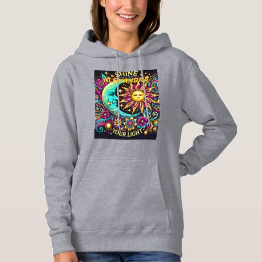 タイトル：光を輝感動的- TシャツDe パーカ (正面)