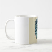 タイトル:内ライオンを幾何学模様の大きさで解放 コーヒーマグカップ (左)