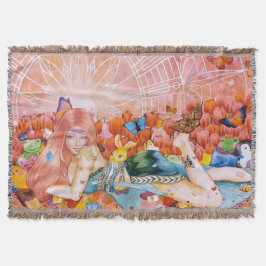 タイトル『午後』のアート スローブランケット