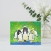 タイトル:天使たちが愛と損失の私に歌う – ART ポストカード (スタンド正面)