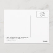 タイトル:天使たちが愛と損失の私に歌う – ART ポストカード (裏面)