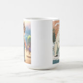 タイトル： "朝の至福マグカップ"説明：スタート コーヒーマグカップ (中央)