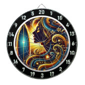 タイトル:波ライダーのゴールデン・エスケープ ダーツボード (正面)