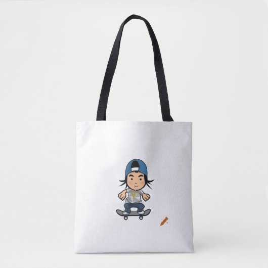 タイトル： 90s B-Boy通りスタイルトートバッグ – Asian Bre トートバッグ (正面)