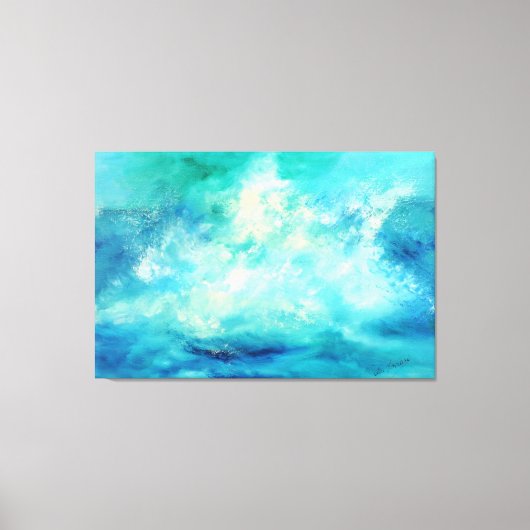 タイトル：「marina grande」イタリアン作家 キャンバスプリント (正面)