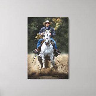 タイトル： "QUICK ストップ" Streted Canvas Print キャンバスプリント