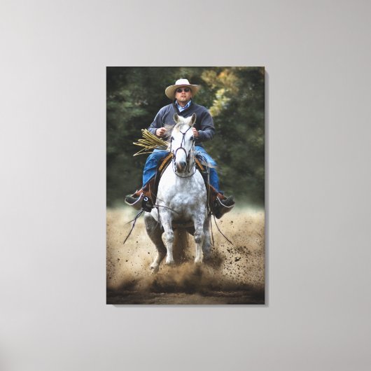 タイトル: "QUICK ストップ" Streted Canvas Print キャンバスプリント (正面)