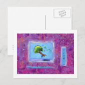 タイトル： Tiny Art #597 - Tree.フライヤー.アート ポストカード (正面/裏面)