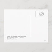 タイトル: Tiny Art #598 - 怒 Santa Bird ART シーズンポストカード (裏面)