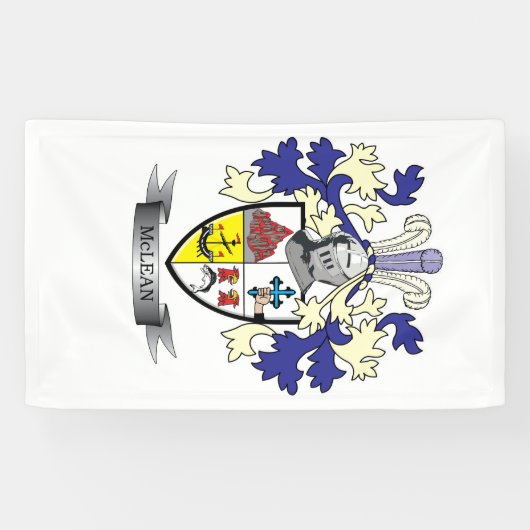 タイトルMcLeanの家紋の 紋章付き外衣 横断幕 (横)
