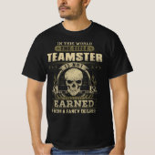 タイトルTeamsterは学位で取得されファンシーない Tシャツ (正面)