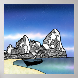 タイトロピカルビーチシーン ポスター