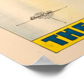 タイトロープに自転車のライダーを示すサーカスのポスター ポスター (角)