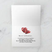 タイトロープ付きバレンタインデー歩くゾウ シーズンカード (内部)