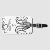 タイドの触手 |タコテーマ ラゲッジタグ (正面横)