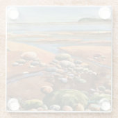 タイドアウトハンド色彩の鮮やかアートワークガラスコースター ガラスコースター (裏面)