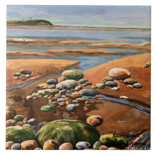 タイドアウト海岸ビーチ海シーン タイル (正面)