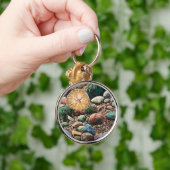 タイドアウト！シースケープハンド絵を描オリジナルアート キーホルダー (手)