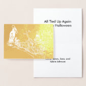 タイドアップスカクレロー名前をカスタムするハッピーハローウィン 箔カード (ディスプレー)