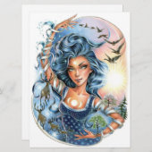 タイドオブタイムファンタジーシーズンズ女性アートカード (正面/裏面)