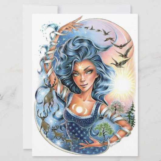 タイドオブタイムファンタジーシーズンズ女性アートカード (正面)