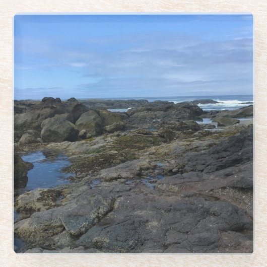 タイドプールズアットボブクリークOR ガラスコースター (正面)