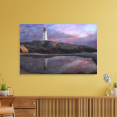 タイドプールバイライトハウス キャンバスプリント (インサイチュ (リビング))