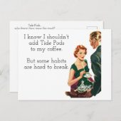 タイドポッドコーヒーレディーポストカード ポストカード (正面/裏面)