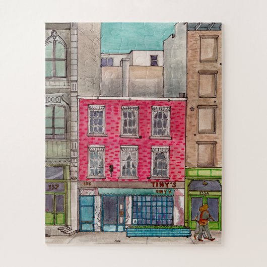タイニーの135とザバー2階トライベカマンハッタンNYC ジグソーパズル (縦)