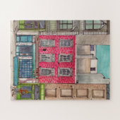 タイニーの135とザバー2階トライベカマンハッタンNYC ジグソーパズル (横)