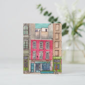 タイニーの135とザバー2階トライベカマンハッタンNYC ポストカード (スタンド正面)