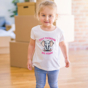 タイニーサンダー、ビッグハート幼児Tシャツ トドラーTシャツ