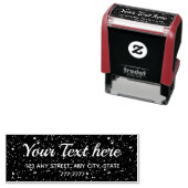 タイニースター宇宙-差出人住所 パーソナライズされた セルフインキングスタンプ (インサイチュ)