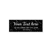 タイニースター宇宙-差出人住所 パーソナライズされた セルフインキングスタンプ (デザイン)