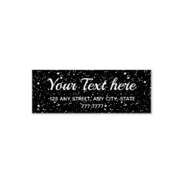 タイニースター宇宙-差出人住所 パーソナライズされた セルフインキングスタンプ