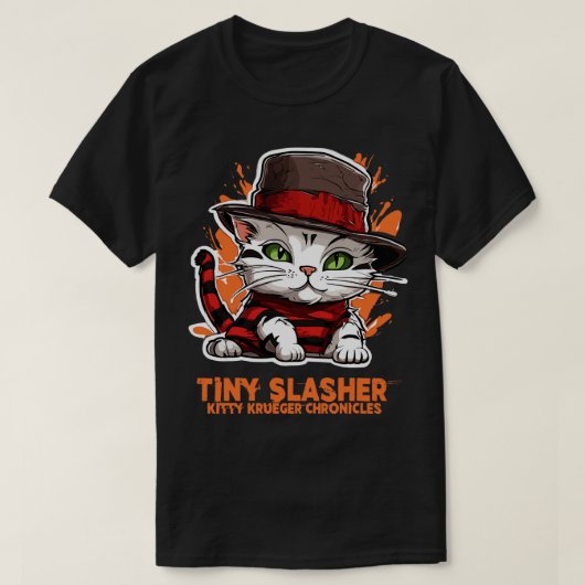 タイニースラッシャー子猫クルーガー Tシャツ (デザイン正面)