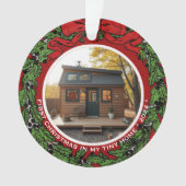 タイニーハウスでの初めてのクリスマスの写真 オーナメント (正面)