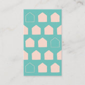 タイニーハウスパターシンプルン実在エステート建築 名刺 (正面)