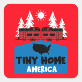 タイニーハウスホームアメリカ スクエアシール (正面)