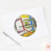 タイニーハウスミッドセンチュリーボックスハンカマーアルチュンクハウス ラウンドシール (封筒)