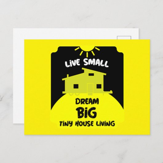 タイニーハウスリビング – タイニーホームズ ポストカード (正面/裏面)