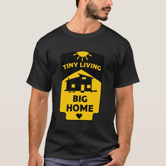 タイニーハウスリビング – タイニーホームズ Tシャツ (正面)