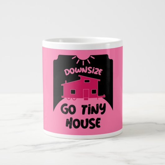 タイニーハウスリビング – Tiny Home ジャンボコーヒーマグカップ (正面)