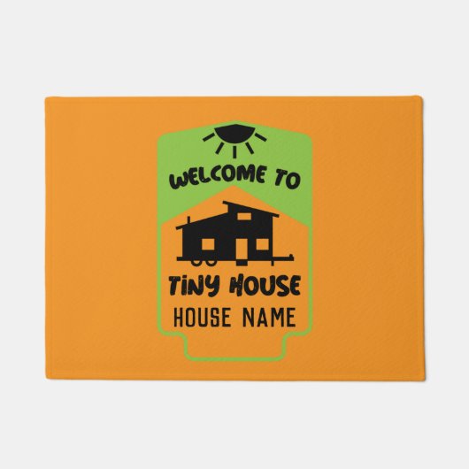 タイニーハウスリビング – Tiny Homes Doormat ドアマット (正面)