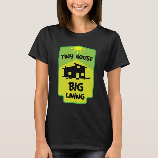 タイニーハウスリビング – Tiny Homes Tシャツ (正面)