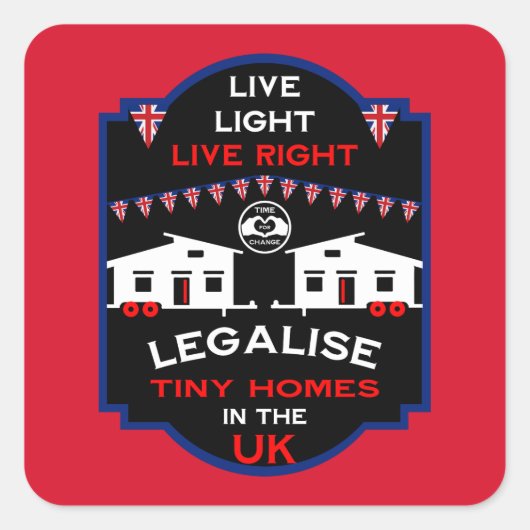 タイニーハウスUK スクエアシール (正面)