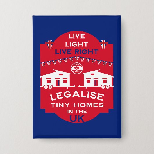 タイニーハウスUK 缶バッジ (正面)